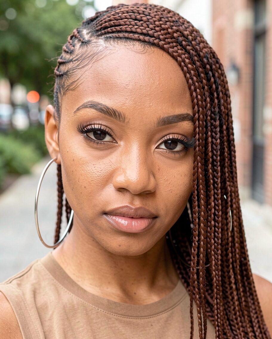 Copper thin lemonade braid