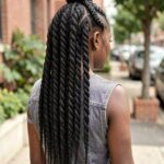 Feed In Braid Crown With Havana Twists