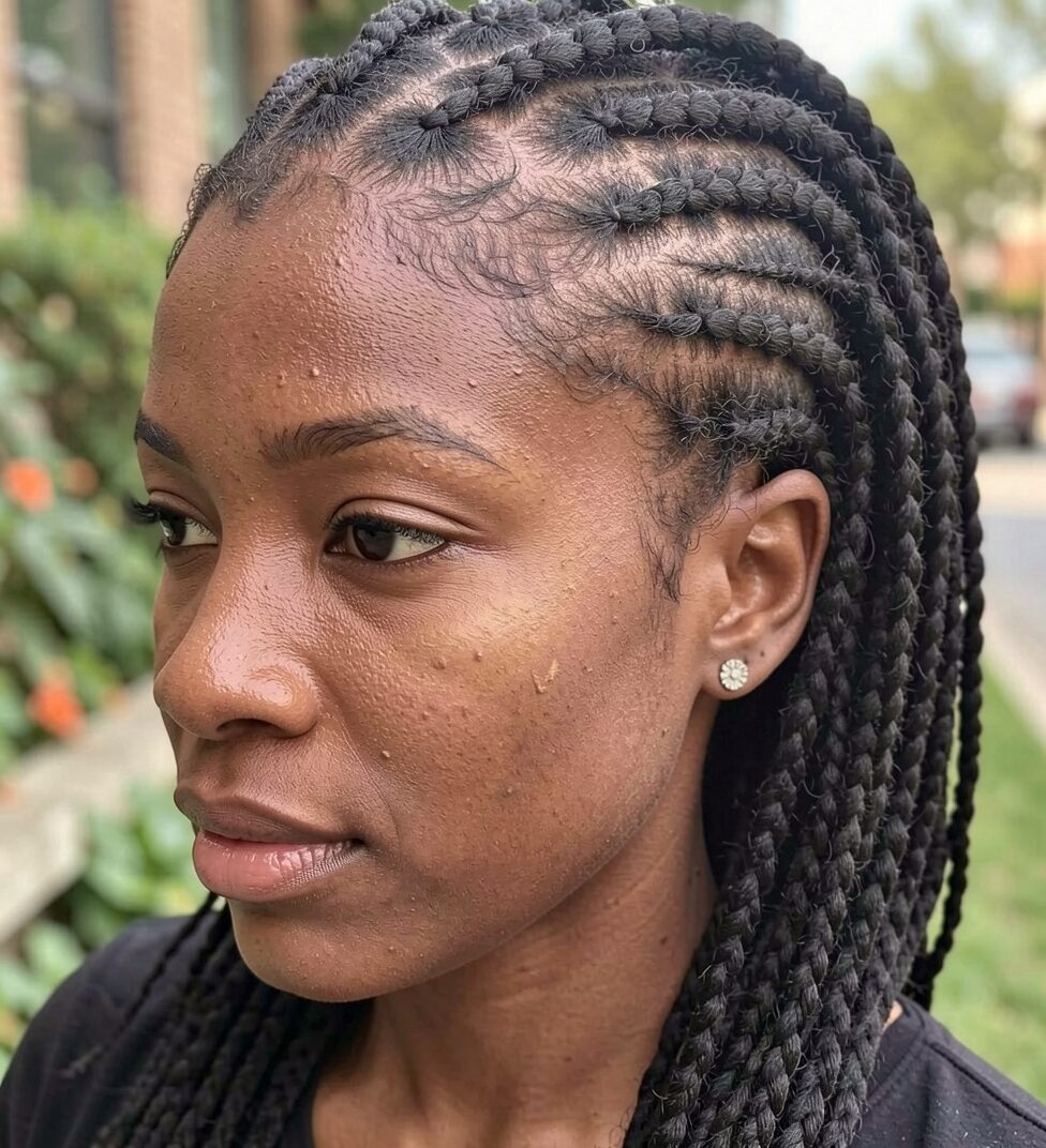 Micro feed in lemonade braid