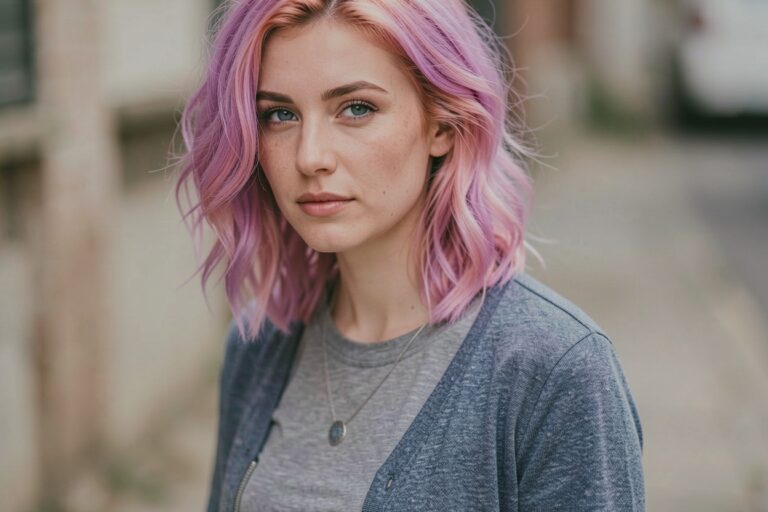 35 Looks con Mechas Rosas