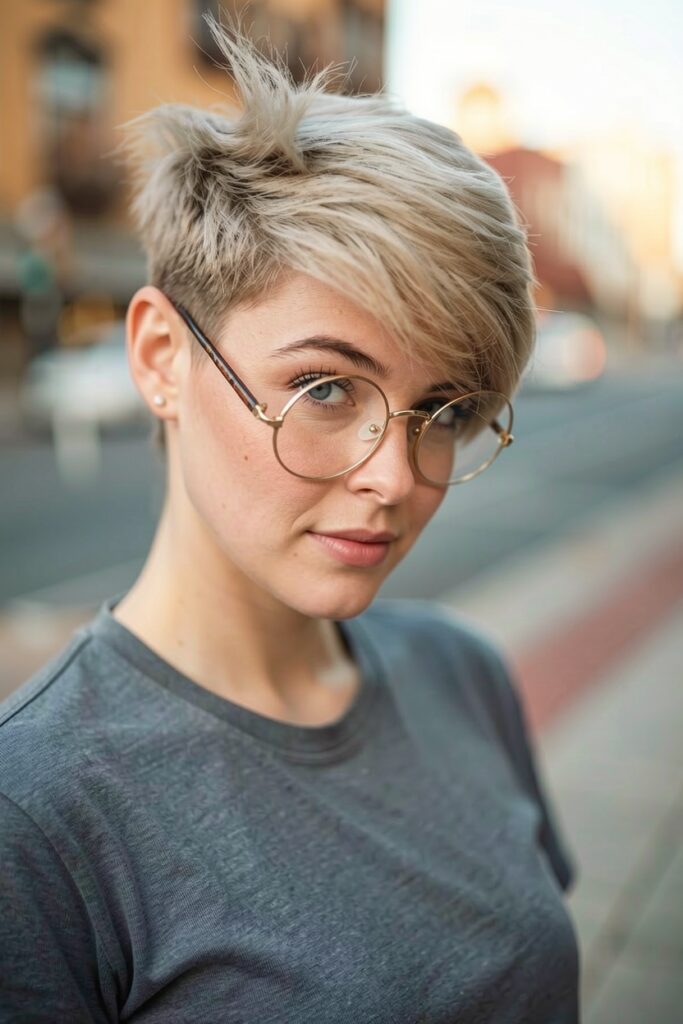 Short Haircuts for Thin Hair and round faces