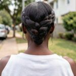 Cornrow Raided Updo