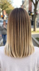 mushroom to blonde balayage