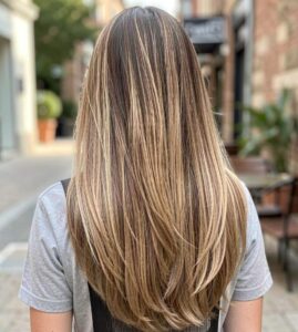 straight balayage