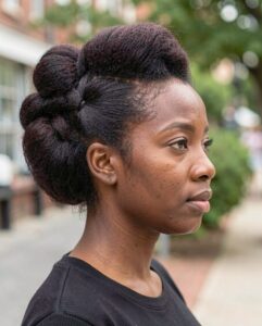 black updo