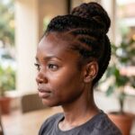 Braided Black Updo