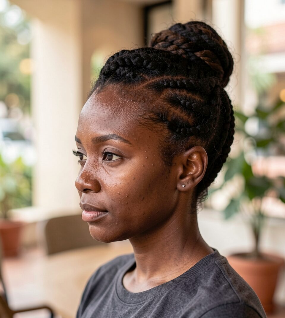 Bohemian Natural Hair Updo