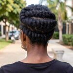 Flat Twist Updo Natural Hair Beautiful Natural Hair Flattwist Updo Protective Style Video