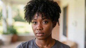 natural hair bohemian updo