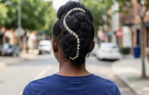 natural hair updo