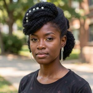 natural hairstyles updo
