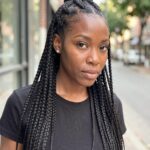 Zigzag Feed In With Box Braids