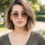 Messy Side Swept Bob