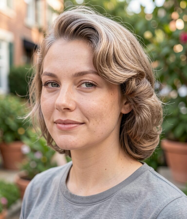 Pin Curls Short Hair