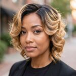 Blond Tight Waves Bob