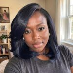Blue Sew In Bob