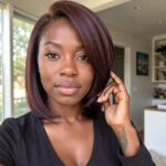 Burgundy Sew In Bob