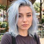 Hair Colour For Hazel Eyes Bright Silver