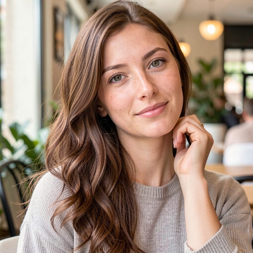 Chocolate Brown with Mahogany Highlights