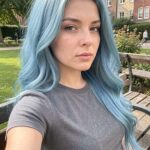 Hair Colour For Hazel Eyes Cool Teal And Lavender