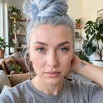 Hair Colour For Hazel Eyes Silvery Grey