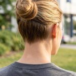 Nape Undercut Elegant Bun And Long Undercut