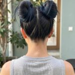 Nape Undercut Floral Undercut And Space Buns