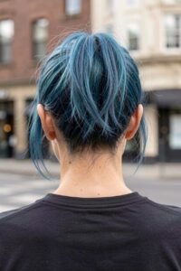 Nape Undercut - Geometric Design with Glitter