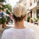 Nape Undercut Honey Blonde Bob