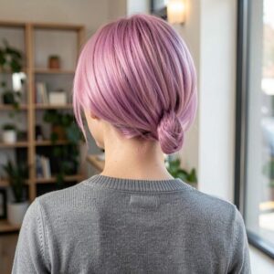 Nape Undercut - Lilac Bob with Nape Undercut