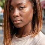 Ombre Asymetric Sew In Bob