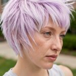 Pageboy Haircuts For Women Lavender Textured Pageboy