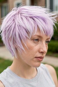 Pageboy Haircuts for Women - Lavender Textured Pageboy