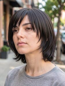 Pageboy Haircuts for Women - Messy Edges and Texture