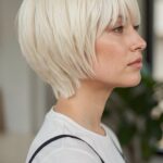 Pageboy Haircuts For Women Platinum Blonde Contemporary Cut