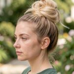 Summer 2019 Hairstyles Effortless Top Knot With Face