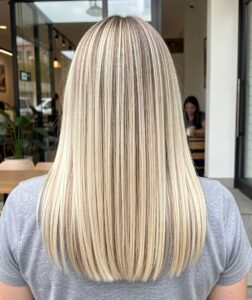 Summer 2019 Hairstyles - Long Straight Toasted Coconut Hair