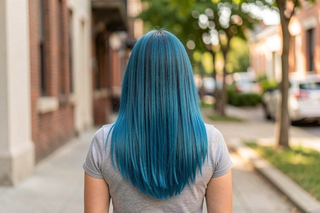 Dark Blue Hair Trend