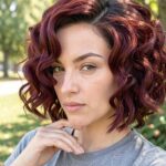 Tight Waves Burgundy Sew In Bob