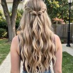 Half Updo Wavy Curls