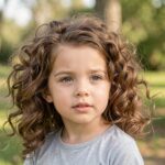 Long Thick Curly Hair With Side Fringe