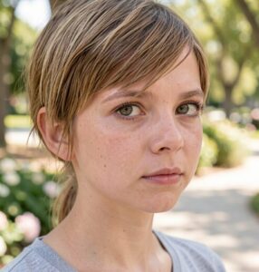 pixie with side bangs