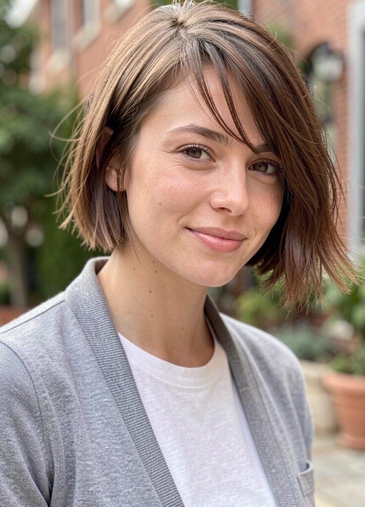 Short Haircuts for Round Faces