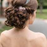 Wavy Flapper Wedding Updo