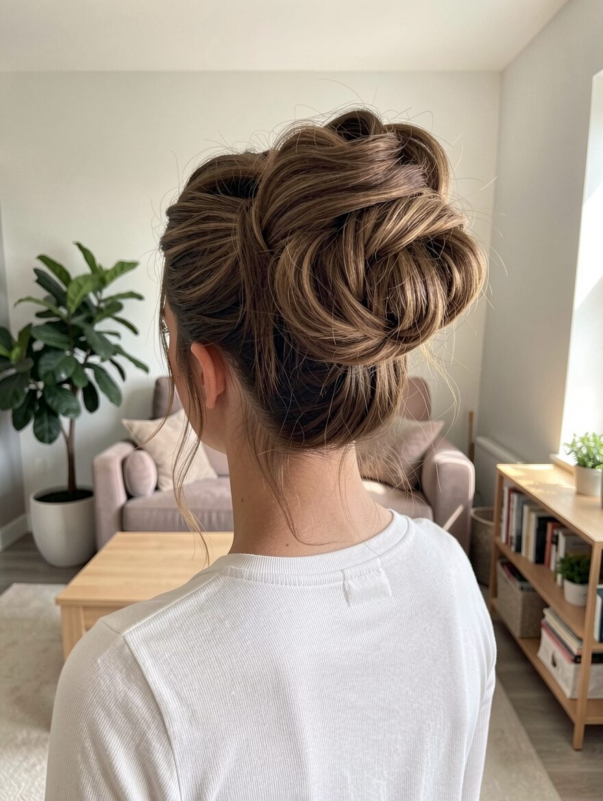 wedding bun updo