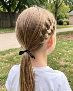 creative french braid