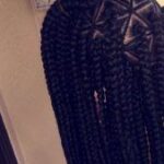 Braided Part Triangle Box Braids