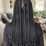 Curl Ends Triangle Box Braids