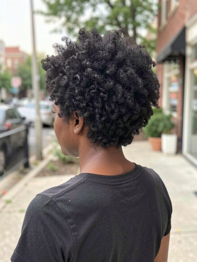Dark and elegant short perm rod