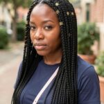 Embroidered Triangle Box Braid